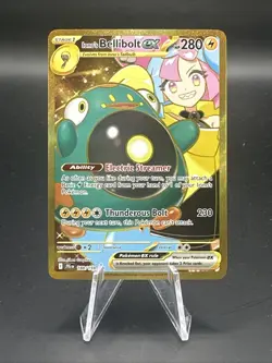 Pokemon TCG Ionos Bellibolt Ex 188/159 SV09 Journey Together Gold Secret Rare A - Image 1
