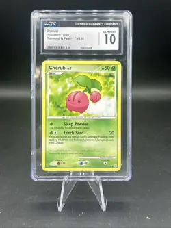 2007 Pokemon Diamond & Pearl Cherubi 75/130 CGC 10 - Image 1