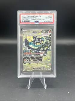 2024 Pokemon TWM EN CS Mask Ogerpon ex Special Illustration Rare PSA 10 - Image 1