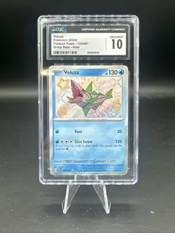 2024 Pokemon Paldean Fates - Veluza 125/091 Shiny Rare - Holo CGC 10 - Image 1