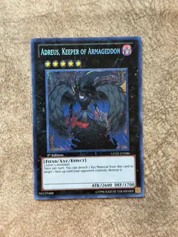 Yu-Gi-Oh! Adreus Keeper of Armageddon - 1st Edition - Secret Rare - GENF-EN086 - Image 1