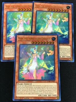 YUGIOH VERA THE VERNUSYLPH GODDESS DABL-EN025 1ST ULTRA X3 (NM) - Image 1