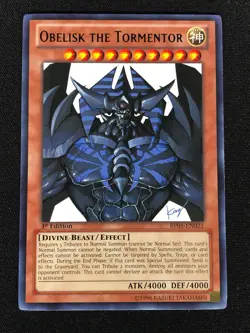 Yugioh Obelisk the Tormentor BP01-EN021 1st Rare (NM) - Image 1