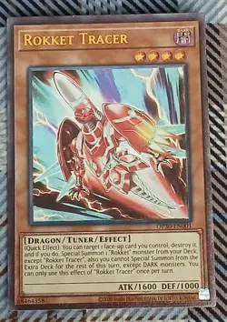 Yugioh Rokket Tracer Ultimate Rare - Image 1