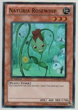 Yugioh! LP Naturia Rosewhip - HA02-EN041 - Super Rare - 1st Edition Lightly Play - Image 1