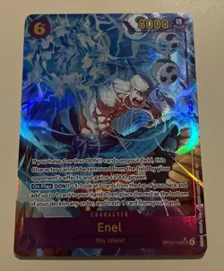 One Piece TCG ENEL OP15-118 SEC Alt Art Adventure On Kami’s Island - Image 1