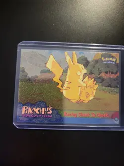 Pokemon TCG Racing Cheek to Cheek Pokemon Topps Pikachu's Vacation 48 - Image 3