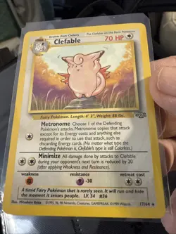 Clefable 17/64 - Pokemon TCG - Jungle Regular (LP) T230 - Image 1