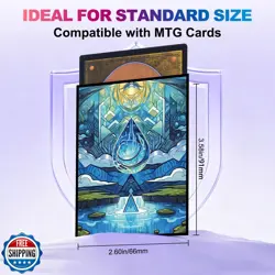UAONO MTG Card Sleeves 100ct - Island - Art Card Sleeves Deck Pro - Image 2