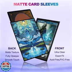 UAONO MTG Card Sleeves 100ct - Island - Art Card Sleeves Deck Pro - Image 3