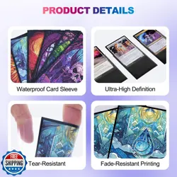 UAONO MTG Card Sleeves 100ct - Island - Art Card Sleeves Deck Pro - Image 4