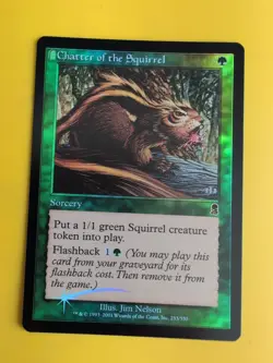 Chatter of the Squirrel. Sorcery MTG Card. Odyssey.Old Border FOIL. - Image 2