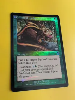 Chatter of the Squirrel. Sorcery MTG Card. Odyssey.Old Border FOIL. - Image 4