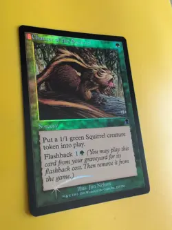 Chatter of the Squirrel. Sorcery MTG Card. Odyssey.Old Border FOIL. - Image 5