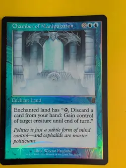 Chamber of Manipulation. Enchant land MTG Card. Odyssey.Old Border FOIL. - Image 2