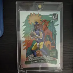 2025 Panini Donruss Downtown Matthew Stafford #6 Los Angeles Rams Insert Card - Image 1