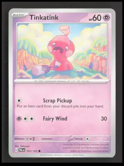 Tinkatink 101/193 Common SV02: Paldea Evolved Pokemon tcg Card CB-1-3-C-37 - Image 1