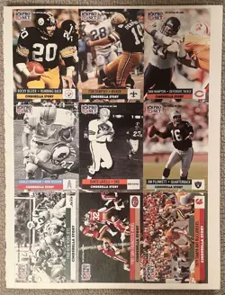1991 Pro Set Cinderella Story Uncut 9-Card Sheet - Image 1