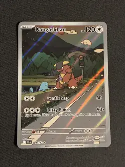 Pokemon TCG Kangaskhan Illustration Rare Destined Rivals Card 204/182 - Image 1