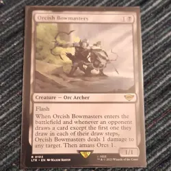 Wizards of the Coast Orcish Bowmasters Universes Beyond Rare Black English - Image 1