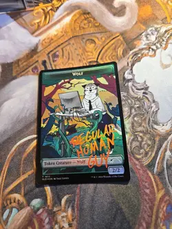 Wolf Token Foil MTG Secret Lair - Pack Fresh - - Image 1