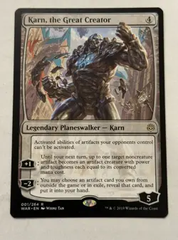 Karn, the Great Creator War of the Spark Regular free shipping excellent - Image 1