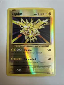 Pokemon Card Zapdos 42/108 Evolutions Holo Rare Reverse Holo - Image 1