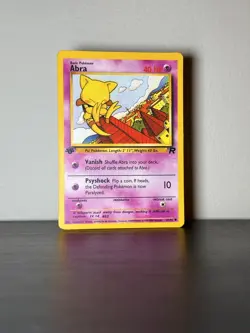 Pokemon Card 1st Edition Abra 49/82 Team Rocket WOTC Excellent Condition - Image 1