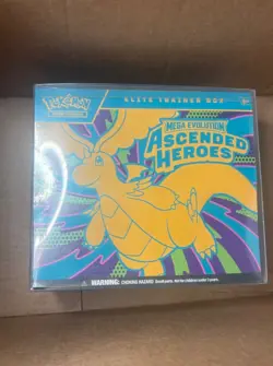 Pokemon Elite Trainer Box Mega Evolution Ascended Heroes + PROTECTIVE CASE - Image 1
