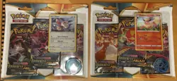Pokemon Darkness Ablaze SEALED 3-Pack Blister Set - Pack Art And Promo Set! - Image 1