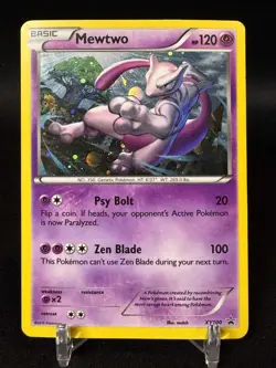 Pokemon TCG Mewtwo XY100 Xy Promos Holo - HP/DMG - Image 1