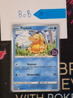 Pokemon TCG Indonesia Psyduck Chatime Promo LP 352/S-P 10 - Image 1
