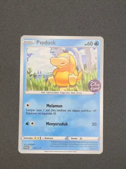 Pokemon TCG Indonesia Psyduck Chatime Promo 352/S-P LP C - Image 2