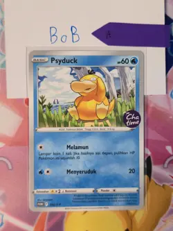 Pokemon TCG Indonesia Psyduck Chatime Promo LP 352/S-P A - Image 1