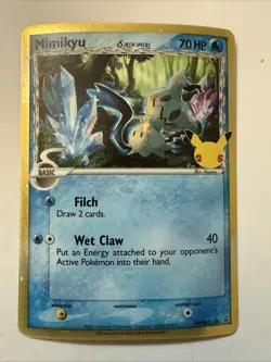 Pokemon Card - Mimikyu Sword & Shield Celebrations Promo SWSH136 Holo - Image 1