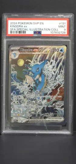 2024 Pokemon TCG SVP EN-SV Black Star Promo #131 Kingdra EX PSA 9 Mint - Image 1