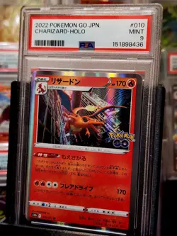 PSA 9 S10b-010 Charizard | Pokemon GO Holo Rare Japanese 2022 - Image 1