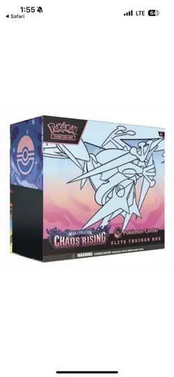 Presale Chaos Rising Pokemon Center ETB Elite Trainer Box PRESALE CONFIRMED - Image 1