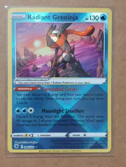 Radiant Greninja 46/189 Astral Radiance Pokemon Card NM Pack Fresh - Image 1