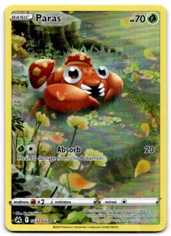 Paras GG32/GG70 Holo Crown Zenith Galarian Gallery Pokemon Holo NM - Image 1