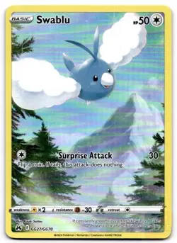 Swablu GG27/GG70 Holo Crown Zenith Galarian Gallery Pokemon Holo NM - Image 1