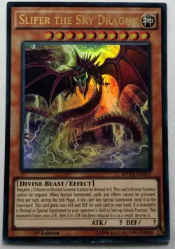 Yugioh Slifer the Sky Dragon MVP1-ENSV6 Ultra Rare Limited Near Mint - Image 1