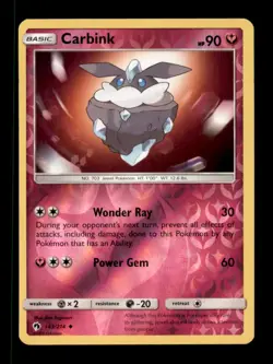 CARBINK 143/214 UC LOST THUNDER POKEMON REVERSE HOLO NM/M - Image 1
