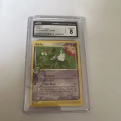 Pokemon Kirlia ex 40/100 EX Sandstorm CGC 8 Stage 1 70HP English 2003 - Image 1