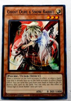 Yugioh Ghost Ogre & Snow Rabbit RA02-EN009 Prismatic Ultimate Rare 1st Edition - Image 1