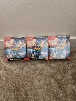 Pokemon TCG Surging Sparks Sealed Lot – 3 Booster Bundles - Image 1