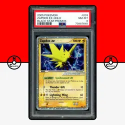 Pokemon PSA 8 Zapdos EX Holo Black Star Promos 033 - Image 1