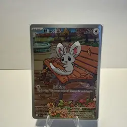 Minccino 152/086 Holo Illustration Rare SV: Black Bolt LP English Pokemon TCG - Image 1