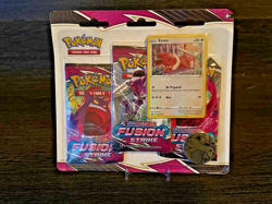 Fusion Strike 3 pack blister Eevee Pokemon TCG Sword & Sheild Factory Sealed - Image 1