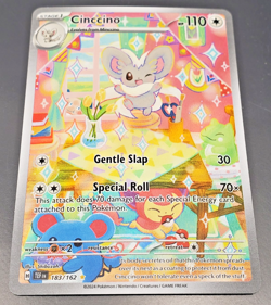 2024 Pokemon Temporal Forces Illustration Rare Holo - 183/162 Cinccino - Image 1